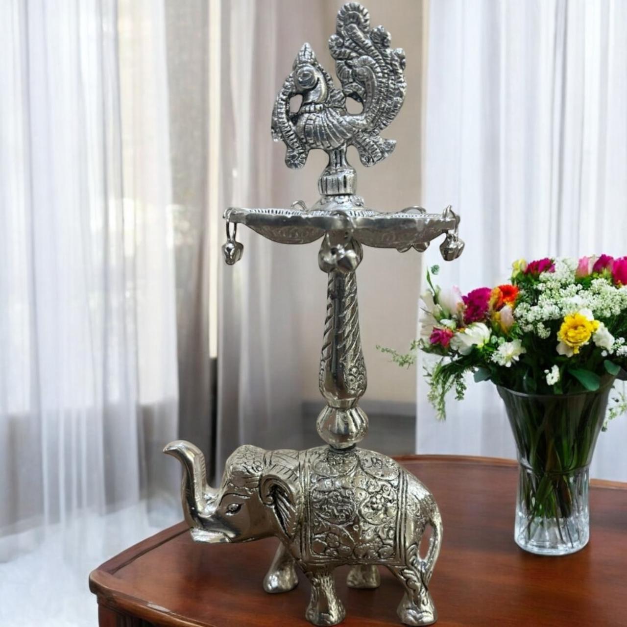 PEACOCK ELEPHANT SAMAI WITH DYA
