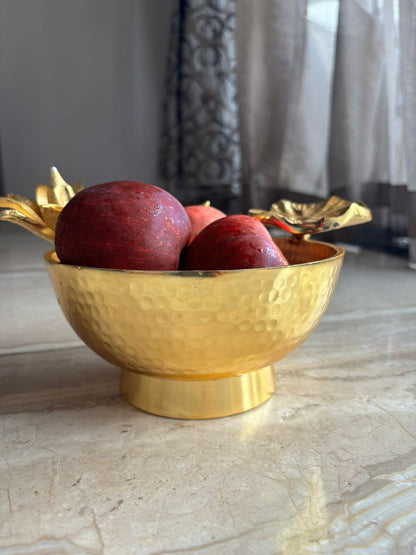 Utensio Golden Fruit Bowl - UTENSIO-THE CHOICE OF ARTISANS
