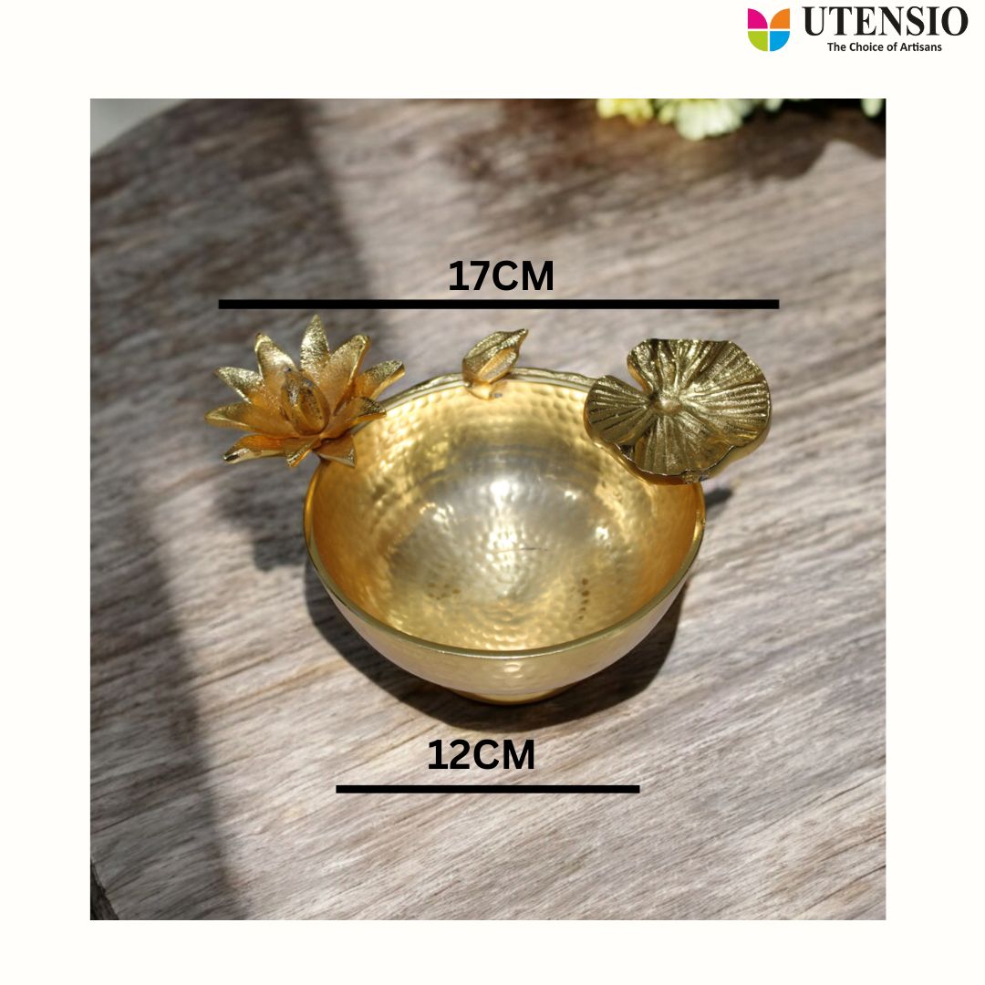 Utensio Golden Fruit Bowl - UTENSIO-THE CHOICE OF ARTISANS