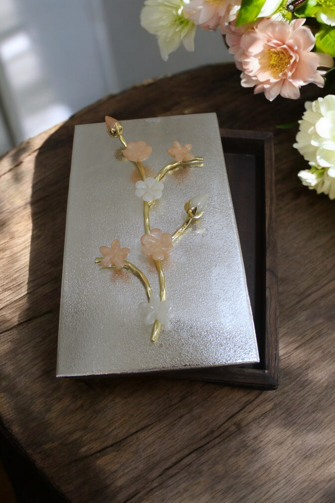 flower resin box